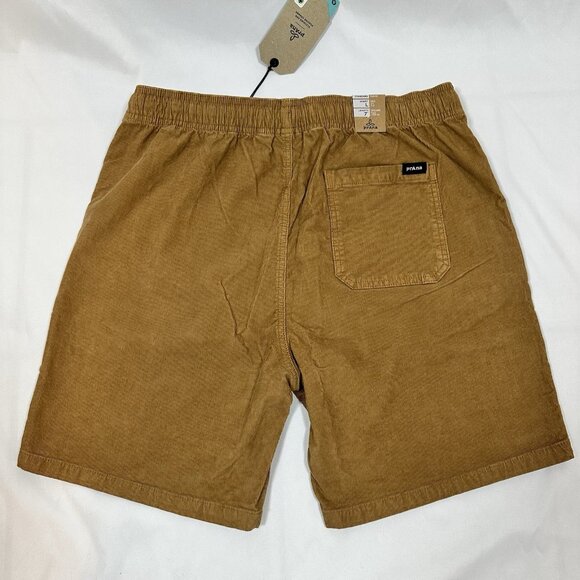 NWT PRANA Canyon Camp Shorts Mens L ORGANIC COTTON Earthbound Corduroy Pull On - Picture 2 of 9